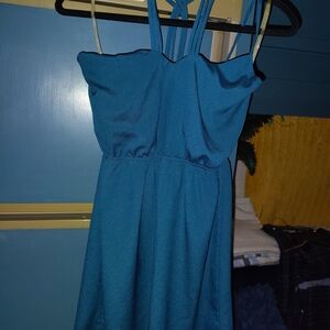 Elegant Blue Women's Dress